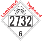 Poison Toxic Class 6.1 UN2732 Tagboard DOT Placard