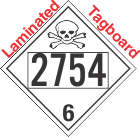 Poison Toxic Class 6.1 UN2754 Tagboard DOT Placard