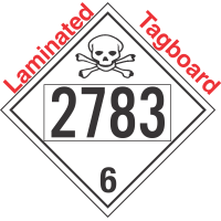 Poison Toxic Class 6.1 UN2783 Tagboard DOT Placard