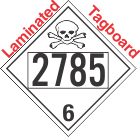 Poison Toxic Class 6.1 UN2785 Tagboard DOT Placard
