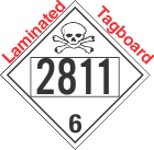 Poison Toxic Class 6.1 UN2811 Tagboard DOT Placard