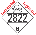 Poison Toxic Class 6.1 UN2822 Tagboard DOT Placard