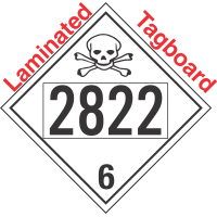 Poison Toxic Class 6.1 UN2822 Tagboard DOT Placard