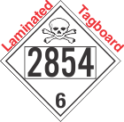 Poison Toxic Class 6.1 UN2854 Tagboard DOT Placard