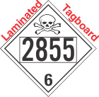 Poison Toxic Class 6.1 UN2855 Tagboard DOT Placard