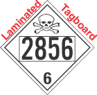 Poison Toxic Class 6.1 UN2856 Tagboard DOT Placard