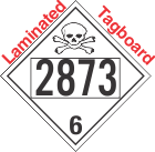 Poison Toxic Class 6.1 UN2873 Tagboard DOT Placard