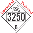 Poison Toxic Class 6.1 UN3250 Tagboard DOT Placard