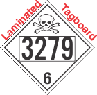 Poison Toxic Class 6.1 UN3279 Tagboard DOT Placard