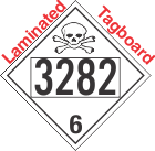 Poison Toxic Class 6.1 UN3282 Tagboard DOT Placard