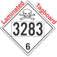 Poison Toxic Class 6.1 UN3283 Tagboard DOT Placard