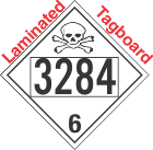 Poison Toxic Class 6.1 UN3284 Tagboard DOT Placard