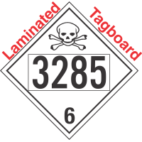 Poison Toxic Class 6.1 UN3285 Tagboard DOT Placard