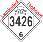 Poison Toxic Class 6.1 UN3426 Tagboard DOT Placard