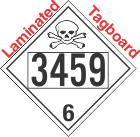 Poison Toxic Class 6.1 UN3459 Tagboard DOT Placard