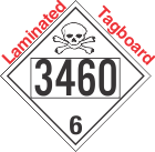 Poison Toxic Class 6.1 UN3460 Tagboard DOT Placard