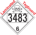 Poison Toxic Class 6.1 UN3483 Tagboard DOT Placard