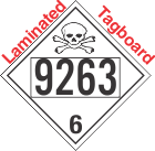 Poison Toxic Class 6.1 UN9263 Tagboard DOT Placard