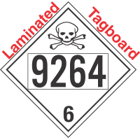 Poison Toxic Class 6.1 UN9264 Tagboard DOT Placard