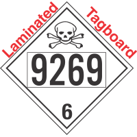 Poison Toxic Class 6.1 UN9269 Tagboard DOT Placard