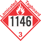 Combustible Class 3 UN1146 Tagboard DOT Placard