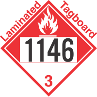 Combustible Class 3 UN1146 Tagboard DOT Placard