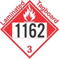 Combustible Class 3 UN1162 Tagboard DOT Placard