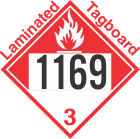 Combustible Class 3 UN1169 Tagboard DOT Placard