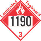Combustible Class 3 UN1190 Tagboard DOT Placard