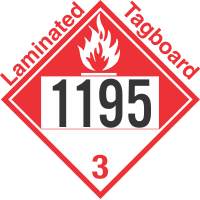 Combustible Class 3 UN1195 Tagboard DOT Placard