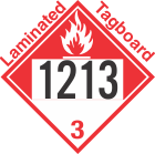 Combustible Class 3 UN1213 Tagboard DOT Placard