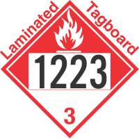 Combustible Class 3 UN1223 Tagboard DOT Placard