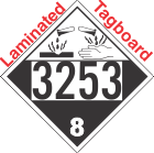 Corrosive Class 8 UN3253 Tagboard DOT Placard