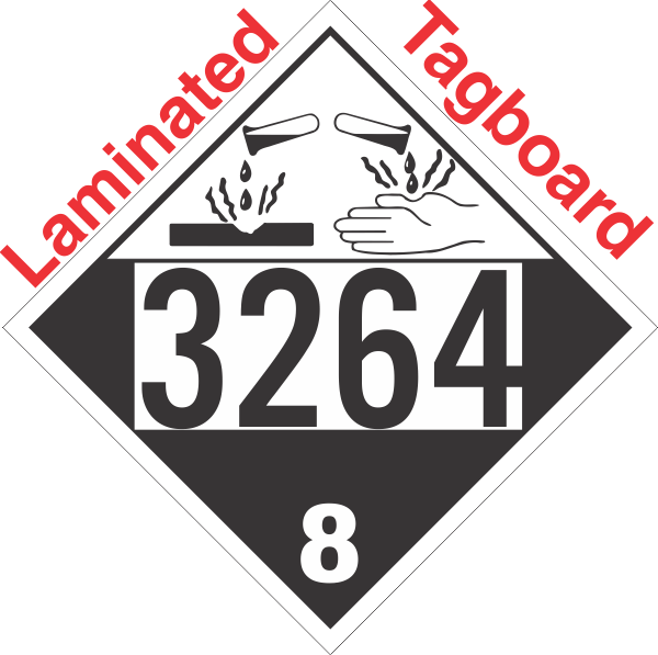 corrosive-class-8-un3264-tagboard-dot-placard