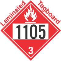 Flammable Class 3 UN1105 Tagboard DOT Placard