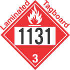 Flammable Class 3 UN1131 Tagboard DOT Placard