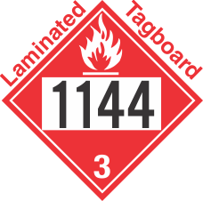 Flammable Class 3 UN1144 Tagboard DOT Placard