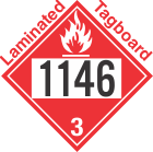 Flammable Class 3 UN1146 Tagboard DOT Placard