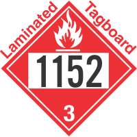 Flammable Class 3 UN1152 Tagboard DOT Placard