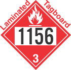Flammable Class 3 UN1156 Tagboard DOT Placard