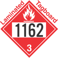 Flammable Class 3 UN1162 Tagboard DOT Placard