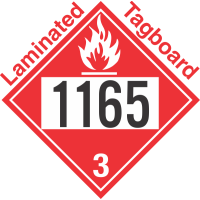 Flammable Class 3 UN1165 Tagboard DOT Placard