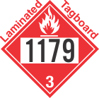 Flammable Class 3 UN1179 Tagboard DOT Placard
