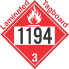 Flammable Class 3 UN1194 Tagboard DOT Placard
