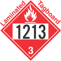 Flammable Class 3 UN1213 Tagboard DOT Placard