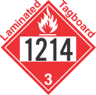 Flammable Class 3 UN1214 Tagboard DOT Placard