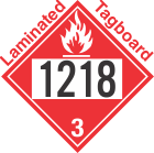 Flammable Class 3 UN1218 Tagboard DOT Placard