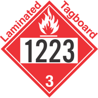 Flammable Class 3 UN1223 Tagboard DOT Placard