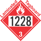 Flammable Class 3 UN1228 Tagboard DOT Placard