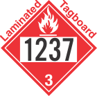 Flammable Class 3 UN1237 Tagboard DOT Placard